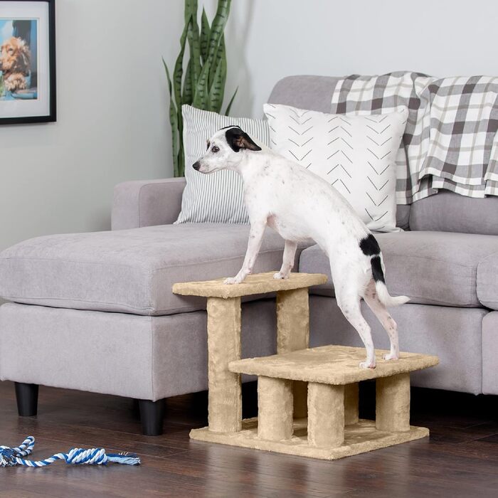 Сходи для тварин Furhaven Steady Paws, 3-ступеневі, коричневі, для високих ліжок і диванів