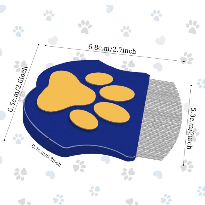 Гребінець для собак та котів, щітка для догляду за шерстю, самоочищувана висмикувальна щітка, заокруглені щітки для короткошерстих котів, ефективно видаляє підшерсток, інструмент для догляду за тваринами, блакитний