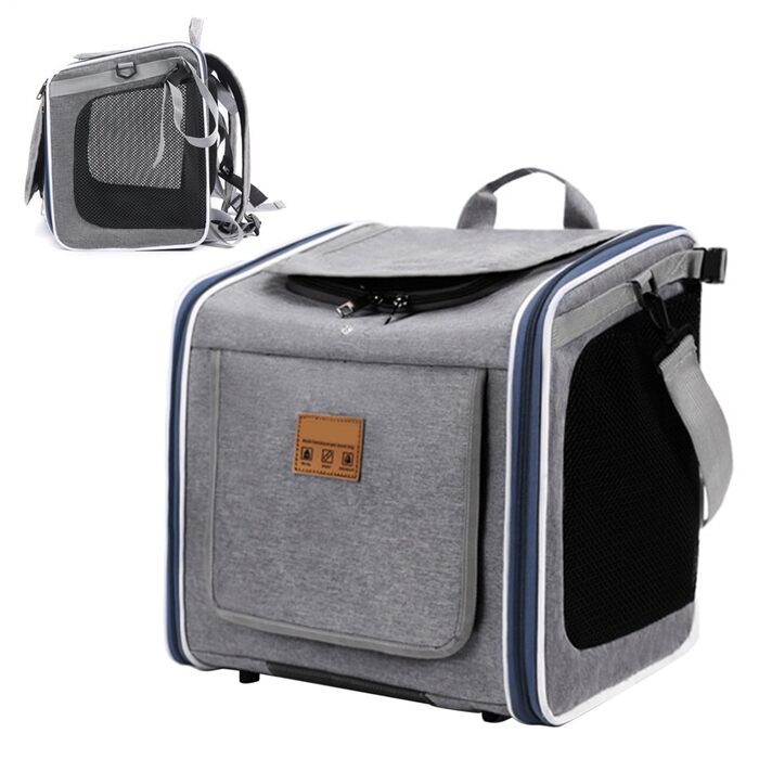 Транспортування собак на велосипеді – портативна дихаюча переноска для домашніх тварин | Велосипедна корзина для собак, котів та маленьких собак | Безпечні подорожі, активний відпочинок, щоденні поїздки, прогулянки та сімейні велопрогулянки