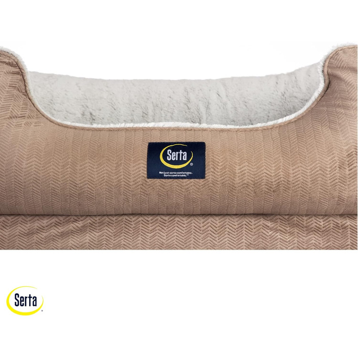 Ортопедичне ліжко для собак Serta Cuddler (велике), 86 x 61 x 25 см, шоколадно-коричневе