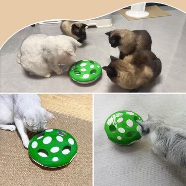 Інтерактивна іграшка для котів Namsan з інфрачервоним сенсором, USB-C зарядка, тиха, електрична - зелена