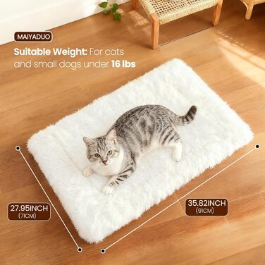 М'яке ліжко для котів, 60x45 см, плюшеве, для маленьких собак та котів, 2-в-1, ліжко-подушка, ковдра, ліжко-гніздо, L:91x71 см