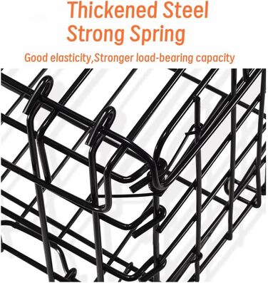 Складаний велосипедний кошик - навісний багажник для велосипеда, чорний, вантажопідйомність 25 кг