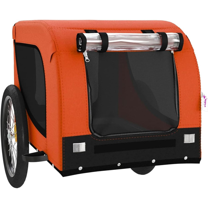 Навіс для собак Robuster, Oxford-тканина, ПВХ-вікно, вантажопідйомність до 45 кг, оранжево-чорний, модель 94005