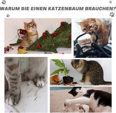 Дерево для котів PawHut з гамаком, когтеточкою та іграшкою, сірого кольору, 40x40x72 см