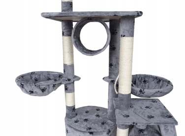 Комплекс для кігтів Bituxx: низька, стельова та висока дряпалки, лежак, килимки для дряпання, стовпчик та вежа (висотою понад 220 см), модель 