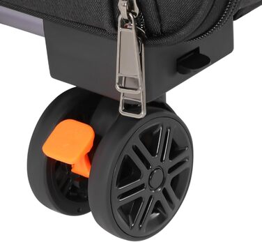 Транспортна переноска для котів та маленьких собак, 60x40x45 см, чорна, складна