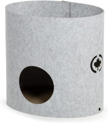 Клітка-кіготник для котів Owen-Tower XL, сірий, 50 см - багатоярусне ліжко з когтеточками