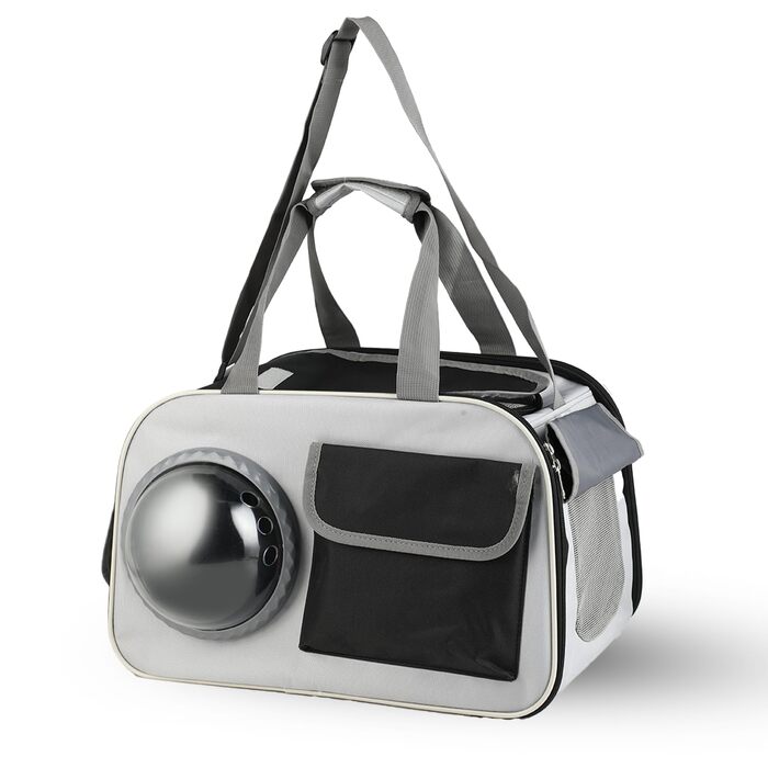 Складана переноска для тварин 45x26x28 см – для котів та собак до 8 кг – для авто, літака та поїзда, стабільна, вентильована та легка