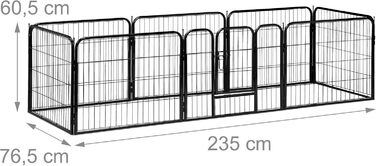 Клітка для кота Reaxdays Wepenausauf, чорна, 80x78x235 см, для дому та вулиці