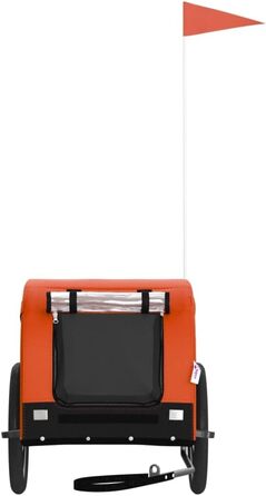 Причіп для велосипеда Gecheer для собак та котів, транспортний причіп для домашніх тварин, 124 x 65 x 66 см, оранжевий