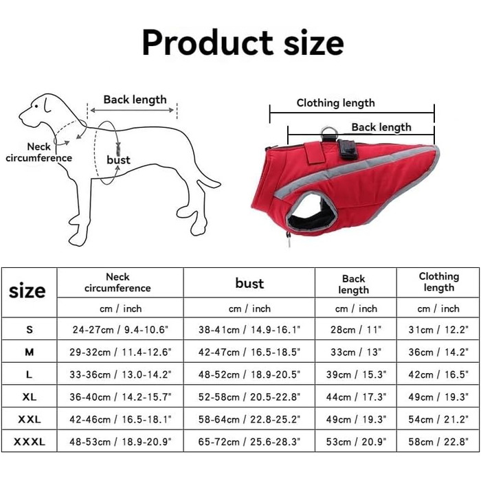 Тепла куртка для собак, зимовий одяг з іменем та номером телефону, світловідбиваюча, водонепроникна, вітронепроникна, флісова куртка для собак