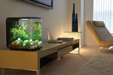 Акваріум-комплект biOrb FLOW 30 LED чорний – елегантний дизайн, фільтр, LED-підсвітка, акрилове скло, ґрунт, аератор
