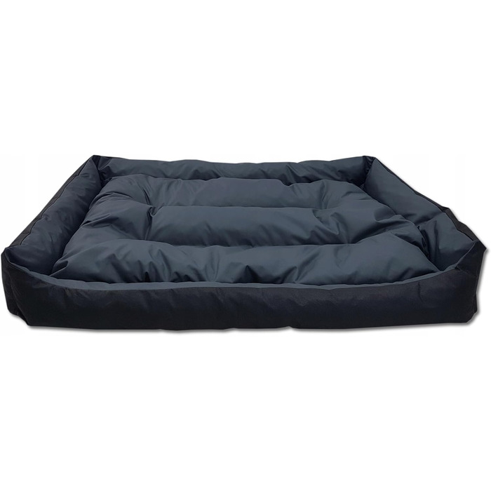 Ліжко для собак великих порід Odolplusz: зручне лежання, 150x105 см, чорний + графітовий сірий