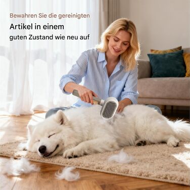 Гребінець для котів з 3 насадками - видалення шерсті, для короткої та довгої шерсті, для дому та офісу