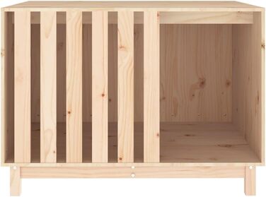 vidaXL Будка для собаки 100x70x72 см з масиву сосни, коричнева, дерев'яний будиночок для собак