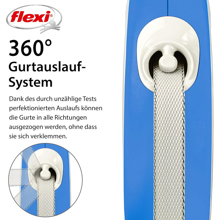 Flexi Comfort L рулетка для собак до 60 кг, 5 м (Блакитна)