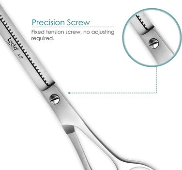 Професійна ножиця для догляду за волоссям, ножиці для стрижки, леза гострого бритви, загальна довжина 16,5 см, з шкіряним чохлом