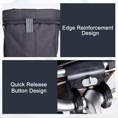 Складаний велосипедний кошик для тварин, знімний кріплення на кермо, для собак та котів, швидке кріплення, чорний