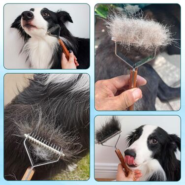 Тріммер для підшерстка Coat King, щітка для собак та котів, 14 лез, 184*62 мм