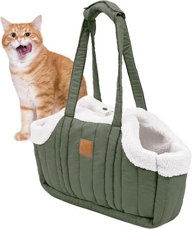 Легка переносна сумка для собак та котів, стильна переноска для тварин, зелена