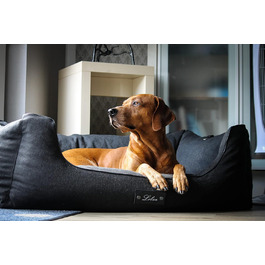 Ортопедичне собаче ліжко Lebon Carl Plus 100x75x30 см з підстилкою - Deluxe, Made in EU