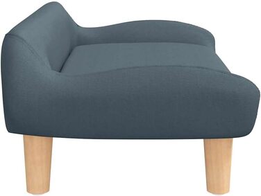 Килимок для собак, м'який лежак для тварин, лежанка-софа для маленьких собак, котів, тканина (темно-сірий)