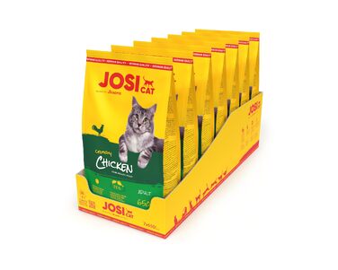 Сухий корм для дорослих котів JosiCat Crunchy з куркою (півництво), 10 кг