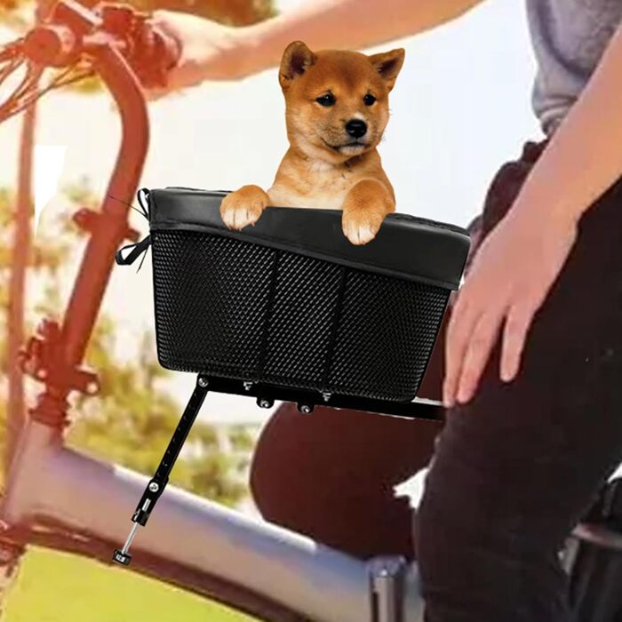 Водонепроникний кошик для тварин на велосипед, кошик для собак на кермо | Складаний, знімний кошик для тварин, велосипедний кошик для собак з установкою