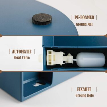 Автоматична годівниця для води для собак та котів з поплавком. Миска для води для тварин, підходить для собак, котів, кроликів, курей.