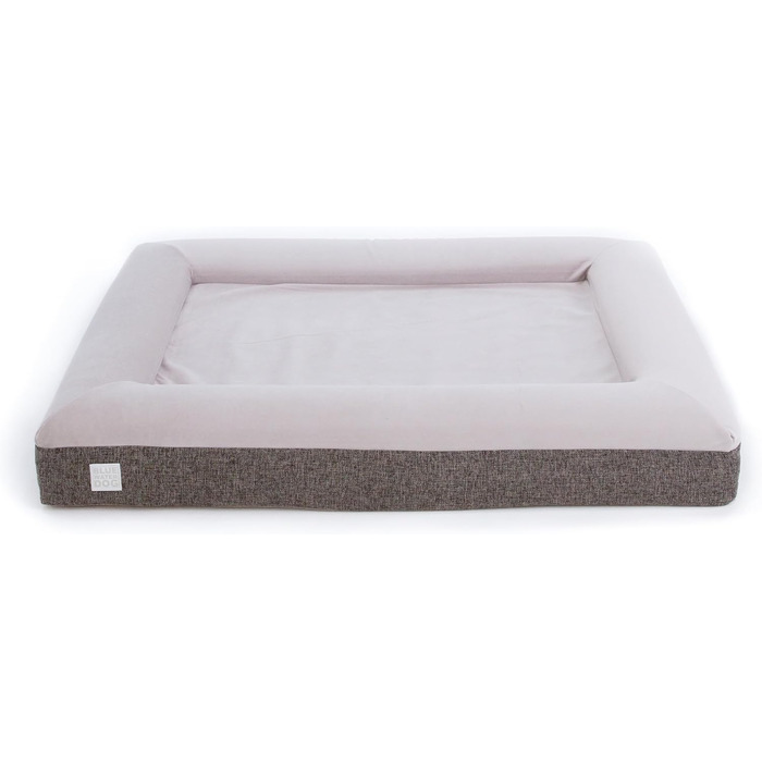 Ортопедичне ліжко для собак з memory foam, водонепроникним підкладкою, знімним чохлом на блискавці YKK, розмір M (94 x 76 x 15 см)