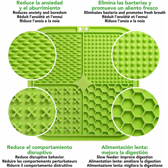 Килимок для випічки з шпателем - 20 x 20 см (зелений)