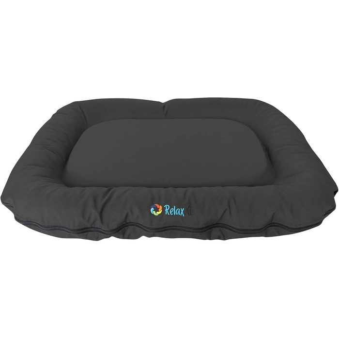 Ортопедичне собаче ліжко для відпочинку на вулиці Luna: 70x55 см, 60°C, Vicochaum, стійке до подряпин, для маленьких собак (M, Чорний)