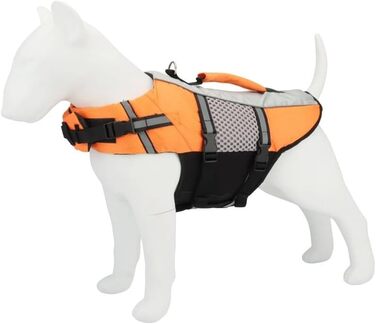 Жилет для плавання для собак, жилет для собак, безпечний одяг для плавання, помаранчевий, XL