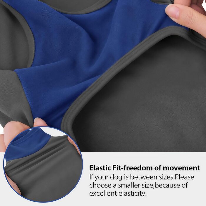 Пуловер для великих собак з флісу, ультра м'який, без рукавів, з високим коміром (XXL, обхват грудей: 62 см, сірий)