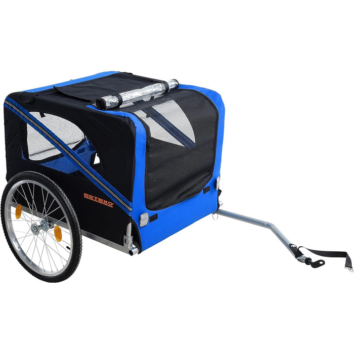 Причіп для велосипеда ESTEXO для тварин: собак, котів, інших домашніх улюбленців (Блакитний)