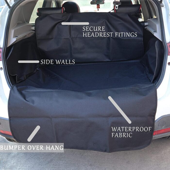 Захист для багажника автомобіля від бруду та подряпин для собак AUTOXBERT, універсальний, вологостійкий, 102x51 см