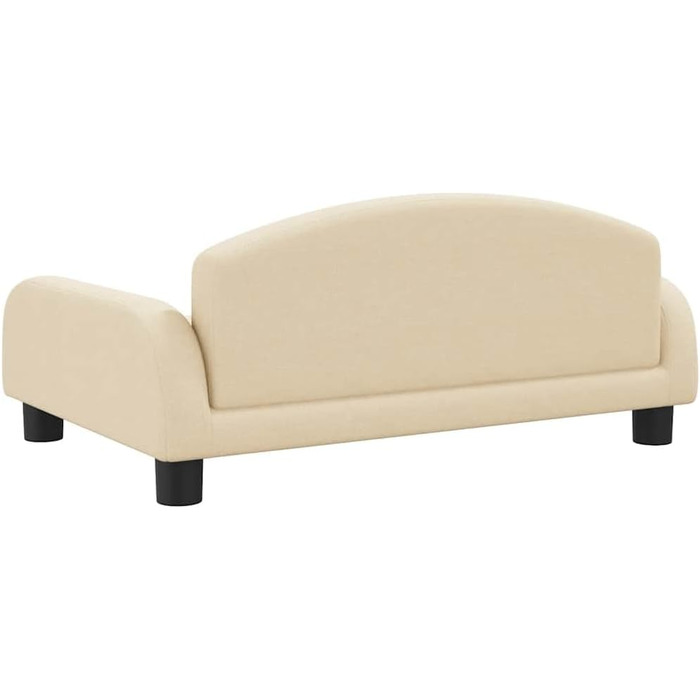 Крісло-ліжко для собак, м'яке ліжко для собак, лежанка для тварин, лежанка для котів, кремовий колір, 70 x 45 x 30 см