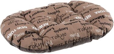 Килимок для собак та котів FERPLAST - М'який лежак для собак, килимок для будки, вольєру та авто - 65 x 42 см, бежевий (бавовна)