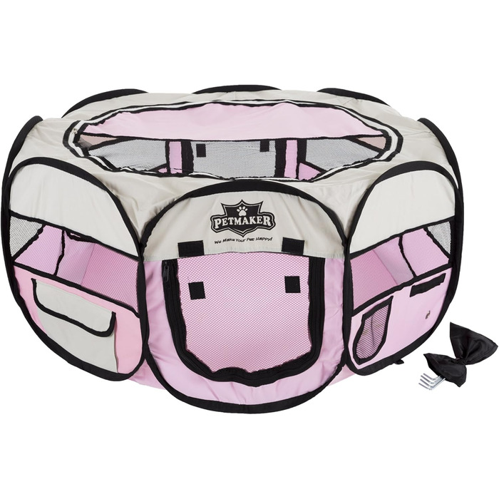 Клітка-ігровий майданчик Petmaker Pop-Up, діаметр 96,5 см, блакитна, з сумкою для перенесення