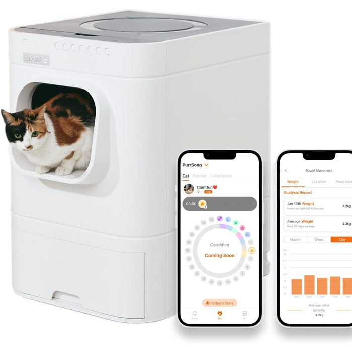 Автоматичний туалет для котів LavvieBot S з самоочищенням