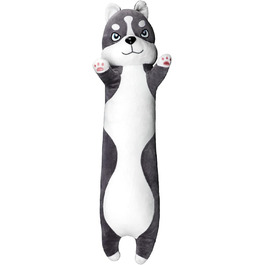 М'яка іграшка-подушка Хаскі, 80 см: плюшевий пес, подушка для сну, іграшка для дитини, декор кімнати