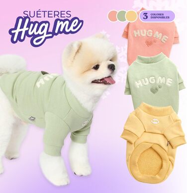 Світшот для собак маленьких порід Its Dog & Kangachi 'Hug Me', 100% органічна бавовна, колір м'ятний, розмір M