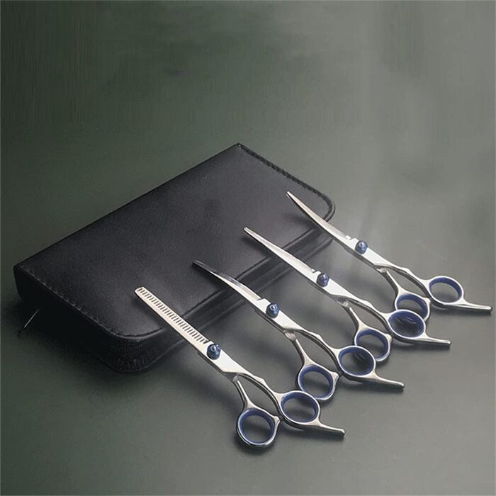 Набір професійних ножиць для грумінгу домашніх тварин, нержавіюча сталь, для собак та котів