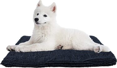 М'який мікрофібровий килимок для собак та котів My Doggy Place Downtown Pet Supply, водопоглинаючий, машинне прання, антрацит, 104×69 см, середній розмір