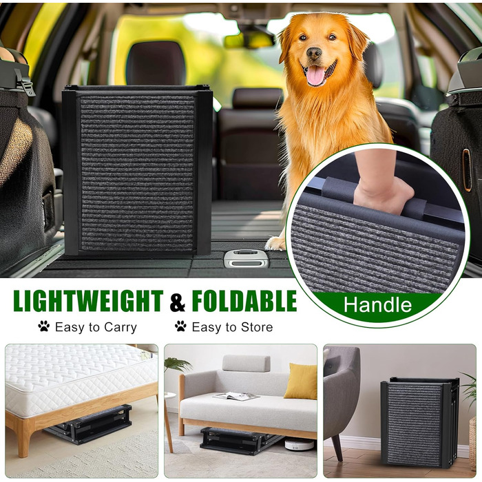 Рампа для собак у автомобіль, 170 см, складана, з антиковзким покриттям, для легкових автомобілів, позашляховиків, вантажівок (170 * 44 см)