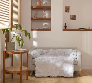 Ліжко для собак Danchen з заспокійливим бортиком, розкішне ліжко для тварин, софа для котів та собак, диван для домашніх улюбленців, захист меблів з антиковзною основою, можна прати, м'яке, тепле, розмір 90 x 80 x 13 см (3XL, світло-сірий)