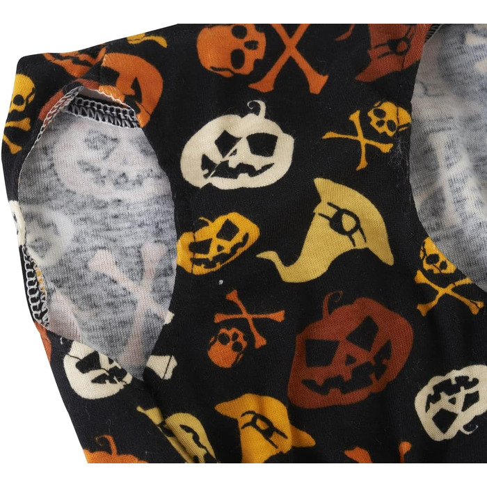 Костюм для собак на Хелловін: чорний череп з тюлевою спідницею, розмір L