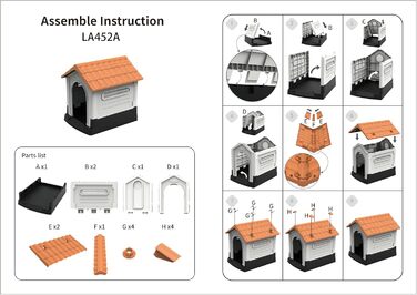 Кізочок для собак Lanco - вольєр для маленьких собак, внутрішній та зовнішній, 68x55x66 см, блакитний та білий