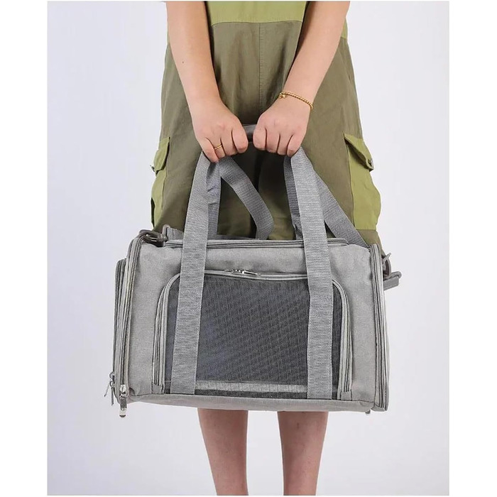 Автомобільний лежак для собак, переноска-рюкзак для тварин з м'яким бавовняним матрацом, безпечна для подорожей, сітчаста переноска для собак (Blue)